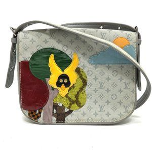 LOUIS VUITTON Gray Monogram Shoulder Bag